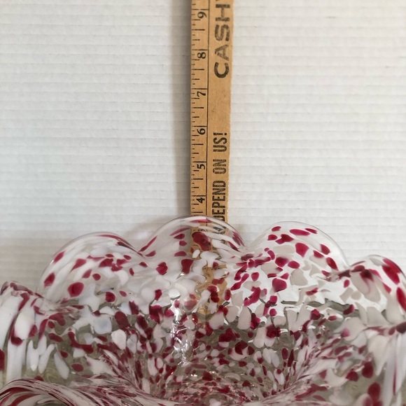 Vtg Chalet Glass End of Day Art Glass Bowl - Picture 14 of 15